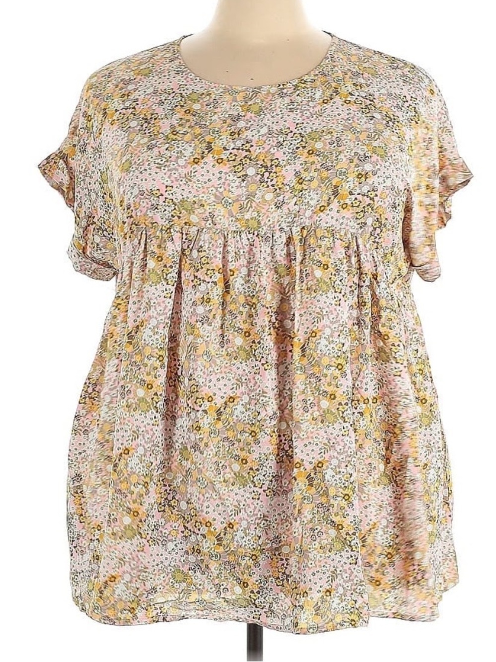 Hayden Los Angeles Ditzy Floral Babydoll
Blouse - Size 3X NWTs - Picture 2 of 12